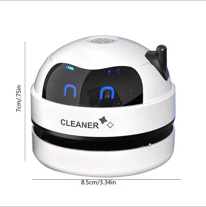 Portable Mini Vacuum Cleaner – USB Rechargeable, Wireless Dust Removal for Desk, Table, Home, Office & Car