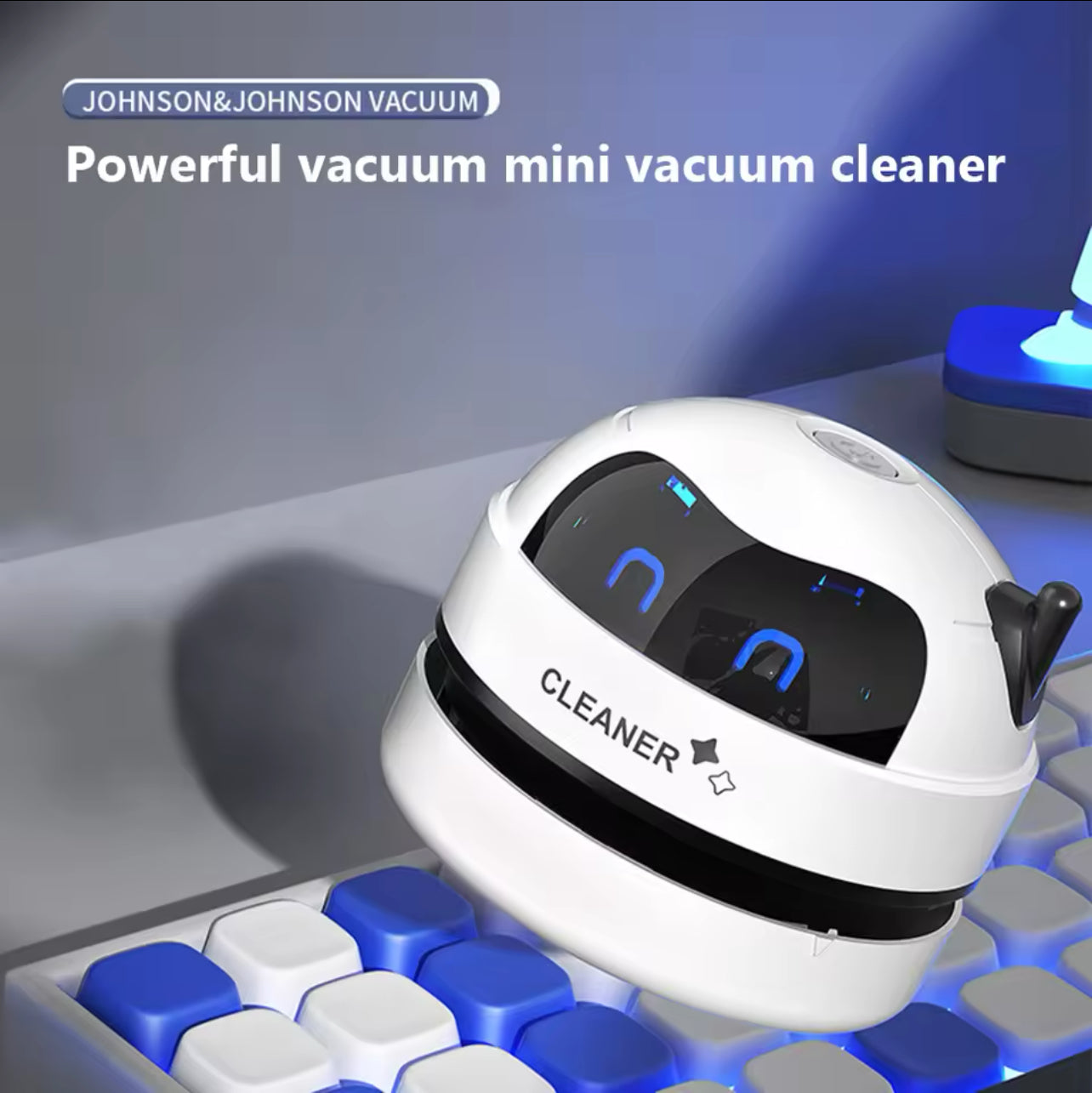 Portable Mini Vacuum Cleaner – USB Rechargeable, Wireless Dust Removal for Desk, Table, Home, Office & Car