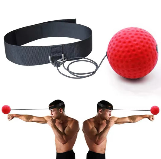 Boxing Reflex Speed Training Ball with Headband – Punching Ball for Hand-Eye Coordination & Fitness