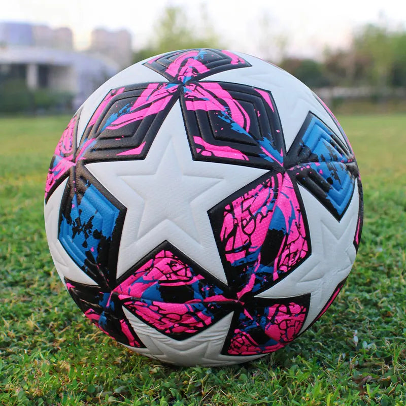 High-Quality PU Material Soccer Ball - Standard Size 5 & Size 4 for Professional Outdoor Matches and Training, Seamless Design